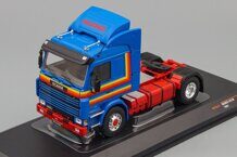 1:43 SCANIA 142 M towing vehicle (1981), blue red yellow