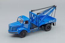 1:43 BERLIET Glm 10 Truck Depanneuse Carro Attrezzi - Wrecker Road Service 2-assi 1955, Blue