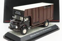 1:43 MERCEDES-BENZ L911 horse truck, ivory-brown