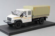C42A31 бортовой с тентом, белый/серый
