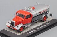 1:43 MERCEDES-BENZ L3000 Tank Truck "Gasoline" бензовоз (1950), red / silver