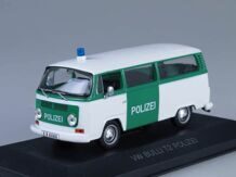 VOLKSWAGEN Bulli T2 Polizei Fensterbus, white / green