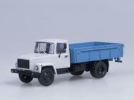 Горький-3307 (двигатель ЗМЗ-513) деревянный борт, серый/голубой