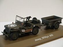 Jeep Willys MB с прицепом, хаки